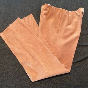 Brown Straight Leg Slacks